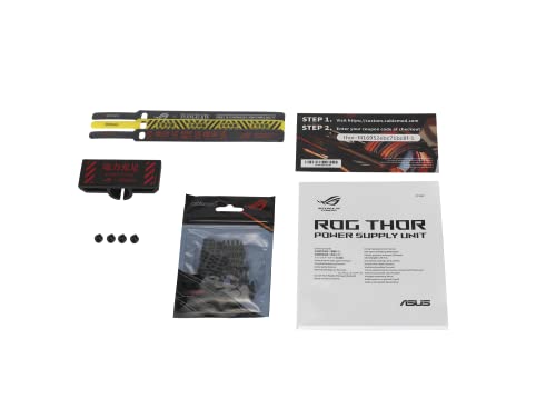 ASUS ROG Thor 1000W Platinum II EVA Edition V2 (Fully Modular Power Supply, 80+ Platinum, Lambda A++ Certified, 135mm PWM Fan, 0dB Mode, OLED Panel, Sleeved Cables, Aura Sync, 10 Year Warranty)