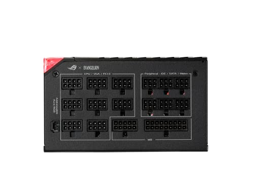 ASUS ROG Thor 1000W Platinum II EVA Edition V2 (Fully Modular Power Supply, 80+ Platinum, Lambda A++ Certified, 135mm PWM Fan, 0dB Mode, OLED Panel, Sleeved Cables, Aura Sync, 10 Year Warranty)