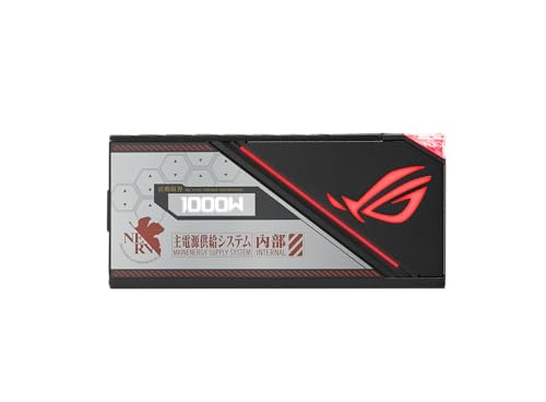 ASUS ROG Thor 1000W Platinum II EVA Edition V2 (Fully Modular Power Supply, 80+ Platinum, Lambda A++ Certified, 135mm PWM Fan, 0dB Mode, OLED Panel, Sleeved Cables, Aura Sync, 10 Year Warranty)