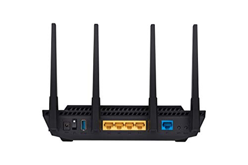 ASUS RT-AX3000 Ultra-Fast Dual Band Gigabit Wireless Router - Next Gen WiFi 6, Adaptive QoS, and AiProtection by Trend Micro