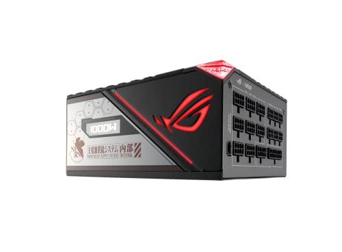 ASUS ROG Thor 1000W Platinum II EVA Edition V2 (Fully Modular Power Supply, 80+ Platinum, Lambda A++ Certified, 135mm PWM Fan, 0dB Mode, OLED Panel, Sleeved Cables, Aura Sync, 10 Year Warranty)