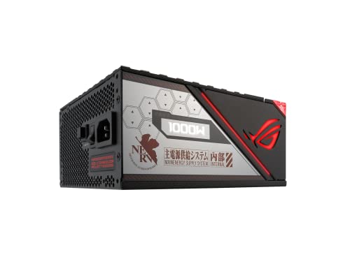 ASUS ROG Thor 1000W Platinum II EVA Edition V2 (Fully Modular Power Supply, 80+ Platinum, Lambda A++ Certified, 135mm PWM Fan, 0dB Mode, OLED Panel, Sleeved Cables, Aura Sync, 10 Year Warranty)
