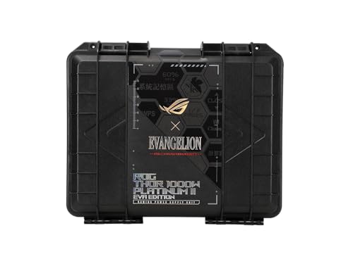 ASUS ROG Thor 1000W Platinum II EVA Edition V2 (Fully Modular Power Supply, 80+ Platinum, Lambda A++ Certified, 135mm PWM Fan, 0dB Mode, OLED Panel, Sleeved Cables, Aura Sync, 10 Year Warranty)