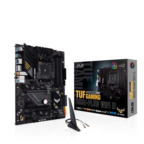 ASUS TUF Gaming B850-PLUS WiFi AMD AM5 B850 ATX Motherboard, 14+2+1 80A Stages, AI Ready, DDR5, PCIe 5.0, 3X M.2, Wi-Fi 7, 2.5Gb LAN, DisplayPort, HDMI™, USB 10Gbps & 20Gbps Type-C®, BIOS Flashback™