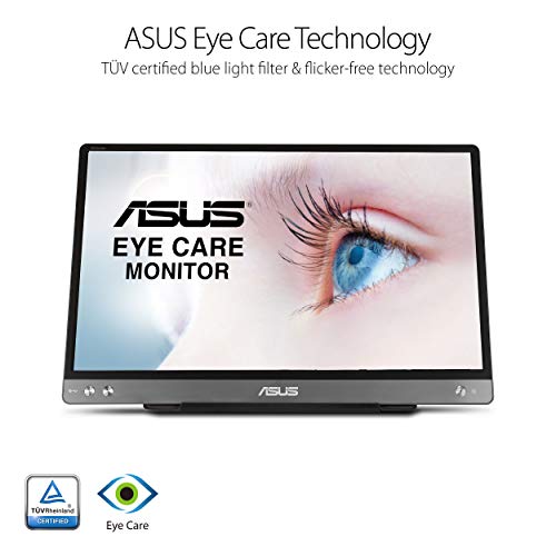 ASUS VP229Q 21.5” Monitor, 1080P Full HD, 75Hz, IPS, FreeSync/Adaptive-Sync, Eye Care, HDMI DisplayPort VGA, Frameless, VESA Wall Mountable Black