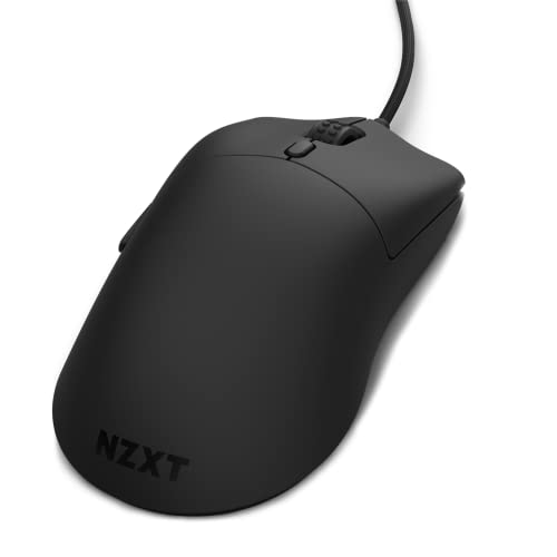 NZXT Lift - MS-1WRAX- PC Gaming Mouse - Lightweight Ambidextrous Mouse - High-end PixArt 3389 Optical Sensor - 16k Resolution - RGB Lighting - Low-Drag Cable