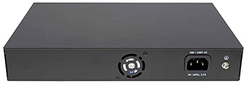 Intellinet Network Solutions 8-Port Gigabit Ethernet PoE+ Switch with 2 RJ45 Gigabit Uplink Ports and LCD Screen, IEEE 802.3at/af Power over Ethernet (PoE+/PoE) Compliant, 130W, Endspan, 19" Rackmount