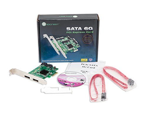 Syba 2 Port SATA III 6Gbps PCIe Card Switch from SATA to eSATA Ports Components