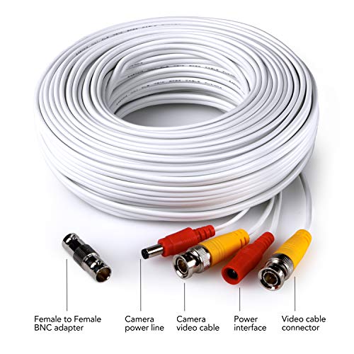 RCA Home Security 100 Foot Video & Power BNC Cable