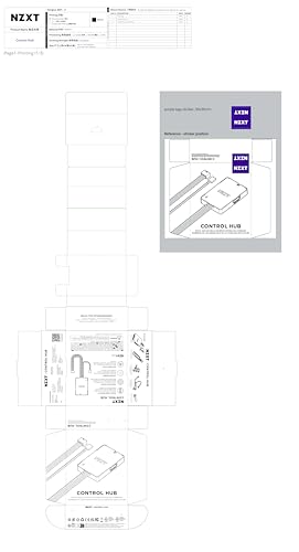 NZXT Control Hub - Digital RGB Lighting and PWM Fan Speed Controller - Control Up to 5 x PWM Fans or 4 x NZXT Single-Frame Fans - Powered by NZXT CAM Software