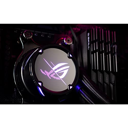 ASUS ROG Strix LC II 240 All-in-one AIO Liquid CPU Cooler 240mm Radiator, Intel LGA1700, 115x/2066 and AMD AM4/TR4 Support,2x120mm 4-pin PWM Fans