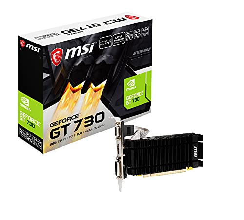 MSI GeForce Kepler GDDR5 2GB OC Low Profile Ready DirectX 12 (N730K-2GD5LP/OC)