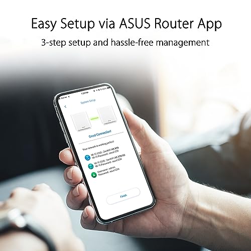 ASUS ZenWiFi AX6600 Tri-Band Mesh WiFi 6 System (XT8 3PK) - Whole Home Coverage up to 8200 sq.ft & 8+ Rooms, AiMesh, Included Lifetime Internet Security, Easy Setup, 3 SSID, Parental Control, White