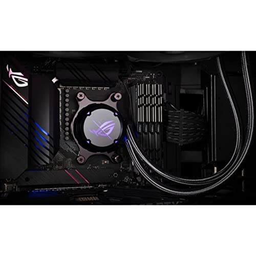 ASUS ROG Strix LC II 240 All-in-one AIO Liquid CPU Cooler 240mm Radiator, Intel LGA1700, 115x/2066 and AMD AM4/TR4 Support,2x120mm 4-pin PWM Fans
