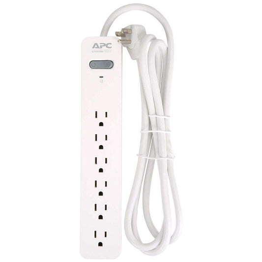 APC SurgeArrest 6-Outlet Surge Protector w/ 6 ft. Cord (White)