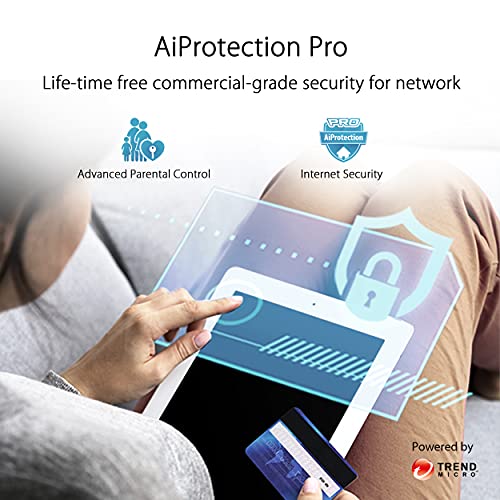 ASUS ZenWiFi Whole-Home Tri-Band Mesh WiFi 6E System (ET8 3PK), AiMesh, Lifetime Free Internet Security, Parental Control, EasySetup, Instant Guard