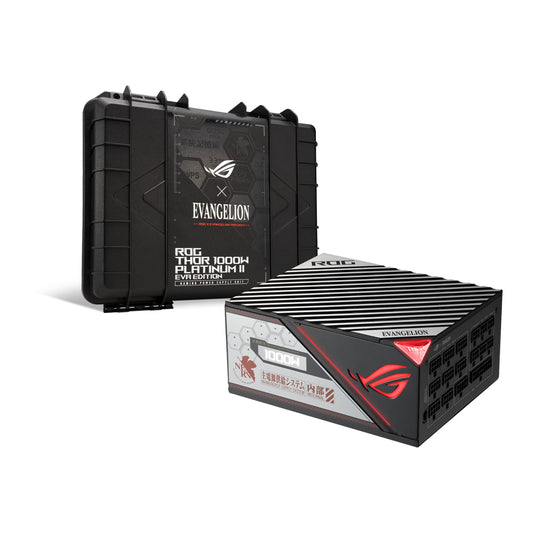 ASUS ROG Thor 1000W Platinum II EVA Edition V2 (Fully Modular Power Supply, 80+ Platinum, Lambda A++ Certified, 135mm PWM Fan, 0dB Mode, OLED Panel, Sleeved Cables, Aura Sync, 10 Year Warranty)