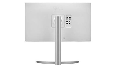 LG 27UP650-W 27” UHD Ultrafine IPS Monitor with VESA DisplayHDR 400 with DCI-P3 95% Color Gamut, 3-Side Virtually Borderless Display - Height/Pivot/Tilt Adjustable Stand - Silver