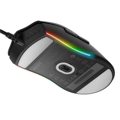 NZXT Lift - MS-1WRAX- PC Gaming Mouse - Lightweight Ambidextrous Mouse - High-end PixArt 3389 Optical Sensor - 16k Resolution - RGB Lighting - Low-Drag Cable