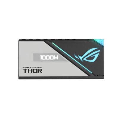ASUS ROG Thor 1000W Platinum II Fully Modular Power Supply (1000 Watt, 80+ Platinum, Lambda A++ Certified, ROG Heatsinks, 135mm PWM Fan, 0dB Mode, OLED Panel, Sleeved Cables, Aura Sync)