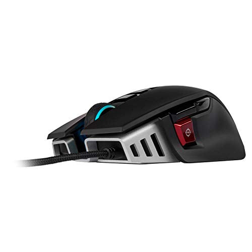 Corsair M65 RGB Elite – Wired FPS and MOBA Gaming Mouse – Adjustable Weight and Balance – Durable Aluminum Frame – 18,000 DPI Optical Sensor, Black