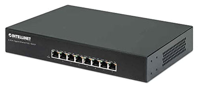 Intellinet Network Solutions 8-Port Gigabit Ethernet PoE+ Switch 140W - IEEE 802.3at IEEE 802.3af Power Over Ethernet PoE+ PoE Compliant - Endspan - Desktop or 19" Rackmount 560641