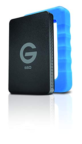 G-Technology G-Drive ev RaW SSD Portable External Storage with Removable Protective Rubber Bumper
