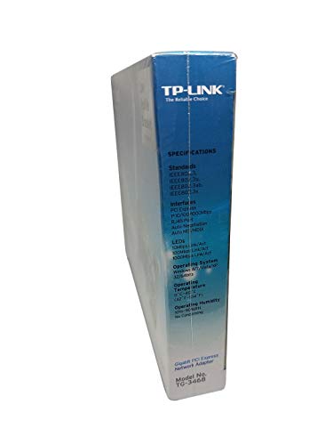 TP-LINK WiFi Range Extender 10/100/1000Mbps Gigabit PCI Express Network Ethernet Card Adapter. Model # TG-3468 Version 2.0