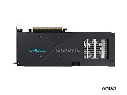 Gigabyte Radeon RX 6600 Eagle 8G Graphics Card, WINDFORCE 3X Cooling System, 8GB 128-bit GDDR6, GV-R66EAGLE-8GD Video Card