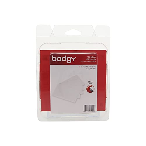 Badgy 30 Mil Thick PVC Cards - 100 Per Pack - CBGC0030W