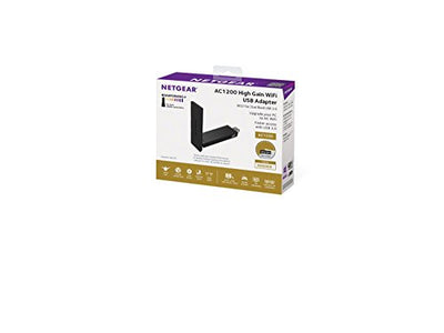 NETGEAR AC1200 Wi-Fi USB 3.0 Adapter for Desktop PC | Dual Band Wifi Stick for Wireless internet (A6210-100PAS)