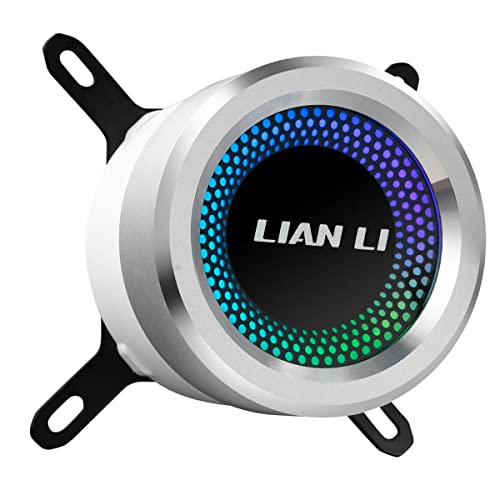 Lian-Li Galahad 360mm All-in-One ARGB LED CPU Liquid Cooler, White