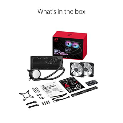 ASUS ROG Strix LC II All-in-one AIO Liquid CPU Cooler 240mm Radiator, Intel LGA1700, 115x/2066 and AMD AM4/TR4 Support