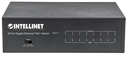 Intellinet Network Solutions 561204 8-Port Gigabit Ethernet PoE+ Switch