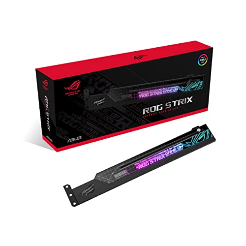 ASUS ROG Strix 8 GB , DIMM Graphics Card Holder (Easily Adjustable, Aura Sync RGB Lighting, Universal GPU Support)