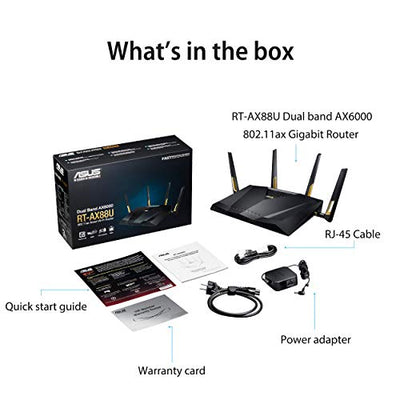 ASUS RT-AXE7800 Tri-band WiFi 6E Extendable Router, 6GHz Band, 2.5G Port, Subscription-free Network Security, Instant Guard, Advanced Parental Control, Built-in VPN, AiMesh Compatible, Smart Home, SMB