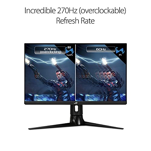 ASUS ROG Strix XG279Q 27” HDR Gaming Monitor, 1440P WQHD (2560 x 1440), Fast IPS, 170Hz, G-SYNC, Extreme Low Motion Blur Sync (ELMB SYNC), 1ms, HDR™ 400