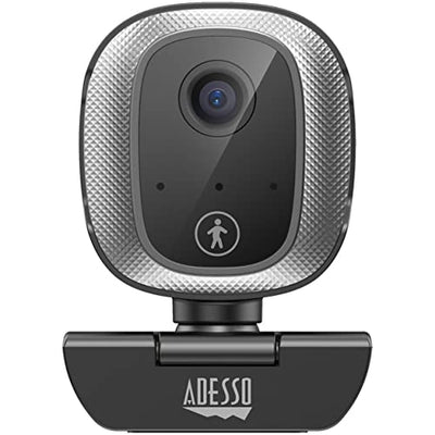 Adesso CyberTrack M1 1080P HD H.264 Fixed Focus USB Webcam with 305° Motion Tracking, Built-in Microphone, and Tripod Mount