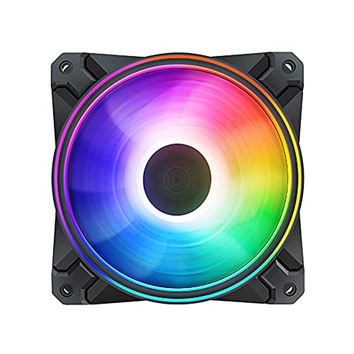 DEEPCOOL CF120 Plus 3x120mm PWM Fan, A-RGB Dual Loop Lighting Zones, High Airflow and Low-Noise, 3-Pin (+5V-D-G) RGB Control Through Motherboard or Included Controller, 3 in 1 Pack