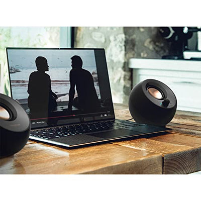 Creative Pebble 2.0 Bluetooth Speaker System - 8 W RMS - Black - Desktop - 100 Hz to 17 kHz - USB