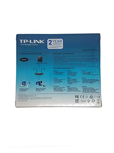 TP-LINK WiFi Range Extender 10/100/1000Mbps Gigabit PCI Express Network Ethernet Card Adapter. Model # TG-3468 Version 2.0