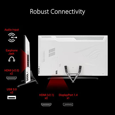 ASUS ROG Strix 43” 4K HDR DSC Gaming Monitor (XG43UQ) - UHD (3840 x 2160), 144Hz, 1ms, HDMI 2.1, Extreme Low Motion Blur Sync, FreeSync™ Premium Pro, DisplayHDR1000, DCI-P3 90%, DisplayPort, USB