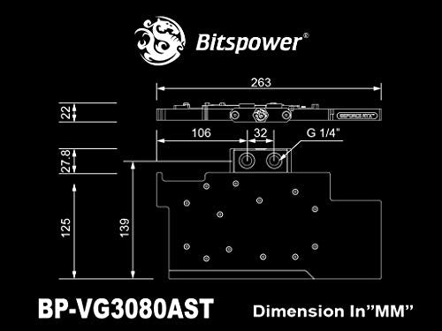 Bitspower Classic VGA Water Block for ASUS ROG Strix GeForce RTX 3080