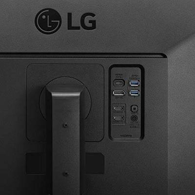 LG 27UK670-B Monitor 27" UHD (3840 x 2160) IPS Display, sRGB 99% Color Gamut, HDR10, 3-Side Virtually Borderless Design, USB Type-C with 40W PD and Tilt/Height/Pivot/Swivel Adjustable Stand - Black