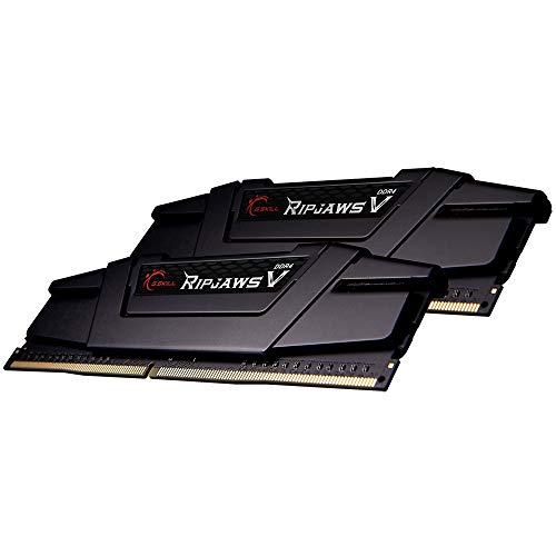 G.Skill RipJaws V Series 16GB (2 x 8GB) 288-Pin SDRAM DDR4 3200 CL16-18-18-38 1.35V Dual Channel Desktop Memory F4-3200C16D-16GVKB