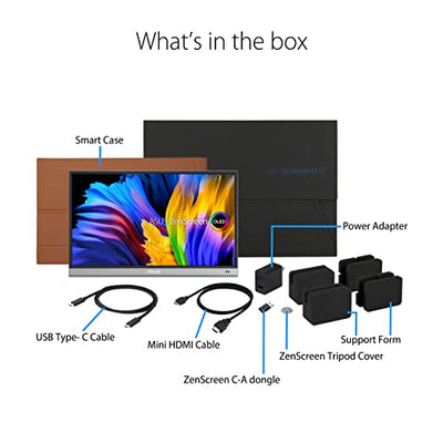 ASUS ZenScreen Full HD IPS USB Type-C Portable Eye Care Monitor