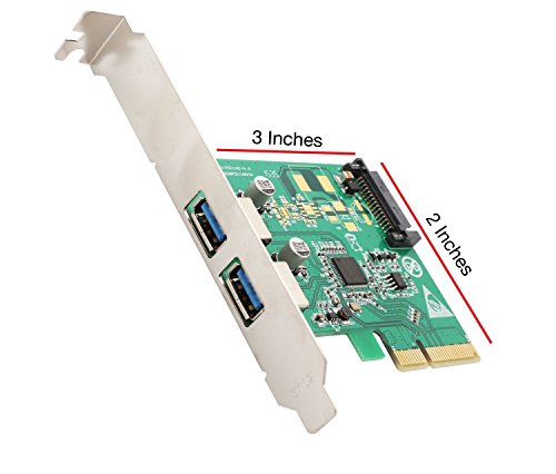 Syba 4 Port USB 3.0 Pcie 2.0 X1 Controller Card Components
