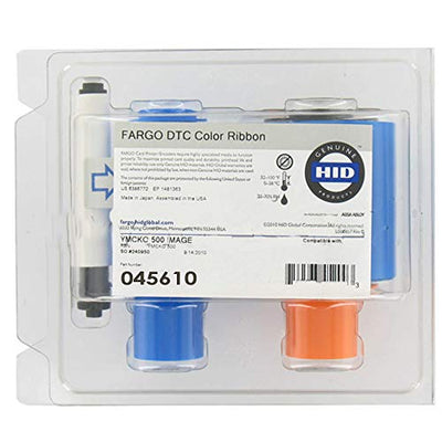 Genuine Fargo YMCKO Color Ribbon #45610 for Fargo DTC1500 Printer