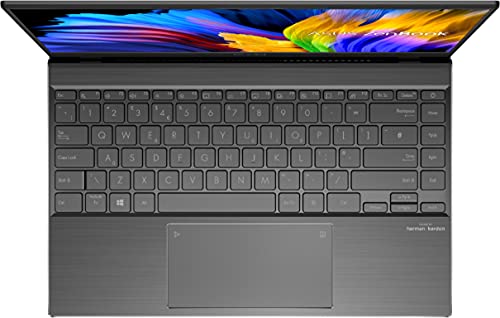 Asus Zenbook 14 inch FHD Laptop, AMD Ryzen 5 5500U, 6-Cores, up to 4 GHz, 8GB DDR4 RAM, 256GB PCle SSD, NVIDIA GeForce MX450 Graphics, Webcam, WiFi, Bluetooth, HDMI, Media Card Reader