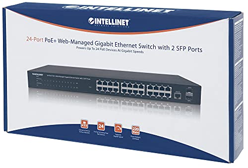 Intellinet 24-Port PoE Web-Managed Gigabit Ethernet Switch (560559)